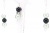 Engel Set Türkis & Schwarz Kleinserie (Halskette & Ohrringe): 60 cm