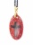 Oval Rot Glitzer Schwarzes Kreuz: 65 cm